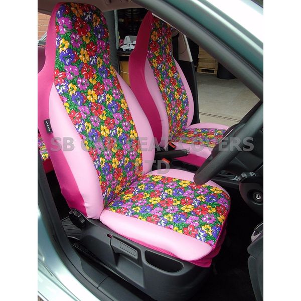r - SUITABLE FOR MAZDA BONGO CAR, SEAT COVERS, PRIMROSE COVERS/PINK LEATHER