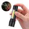 4pcs LED Tactical Flashlight USB Rechargeable Lamp Super Bright 3 Modes Light