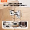 Cabinet Door Hinges 60 Packs Partial Overlay Soft Close for Framed Type