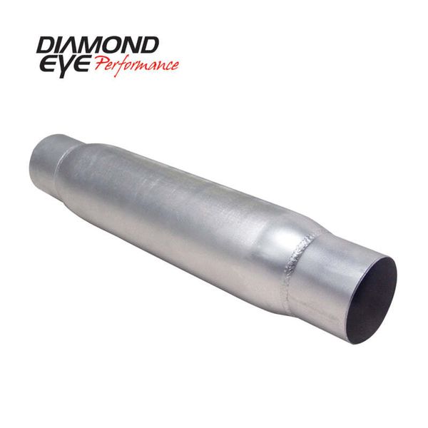 Diamond Eye 400405 RESONATOR 4in W/ ENDS (CLAMPED) AL