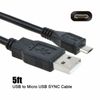 5ft Micro USB Charging Cable Cord for Dazone DAEONE DY031 8" Powered Subwoofer