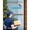 ieGeek Outdoor Wireless Solar Security Camera 2K WiFi Home Battery CCTV System