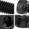 PENGLIN 280pcs Hex Socket Bolts Cap Bolts Hex Nuts M3 Hex Socket Head Cap Head Full Screw with Storage Case