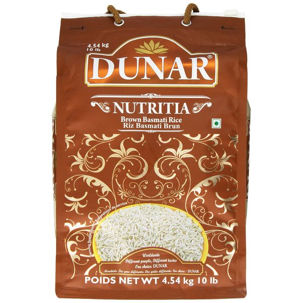 Dunar - Brown Premium Basmati Rice (Nutritia), 10 Lbs