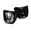 Anfang Enamel Skull Pattern Putter Cover for Mallet with Magnetic Closure (Black)