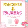 LaVenty Pancakes & Pajamas Decoration Pancakes & Pajamas Balloons Pajamas Party Decoration Slumber Party Decoration Girls Night Decoration (pink gold 1)