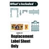 Fisher-Pric e Replacement Parts for Thomas Train - Thomas and Friends Trackmaster Monkey Palace Set ~ Replacement Label Sheet