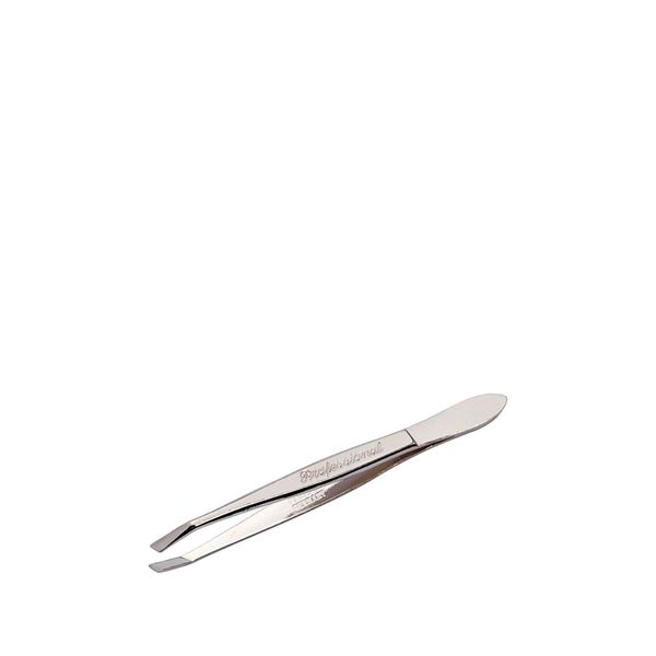 Solingen Stainless Steel Professional Slanted Tip Tweezers | Best Shaped for Eyebrows Extensions Chin Cheek Face Facial Hair | Made in Germany