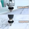 Diamond Beveling Chamfer Bits 2"/50mm Dia 5/8-11 Thread Grinder Bit Adapter