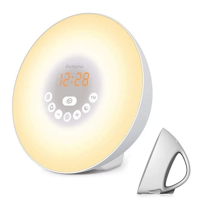 Digital Sunrise Sunset Alarm Clock Wake up Light Sleep Aid Touch Colors Radio