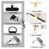 Phone Tether Tab, Ultra-Thin Phone Strap Patch 360° Rotatable Phone Patch for Lanyard Universal Strap Tether Tab for Cell Phone (Gold)