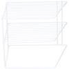 Edco Kitchen Dish Metal Plate Rack, White, One Size