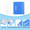 PATIKIL Report Covers, 6 Pcs Plastic Clear Front File Sheet Document Presentation Binder Folder Protector Portfolio for A4 Size Paper Office, Blue