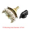sourcing map 3P3T 3 Pole 3 Position 1-Deck Band Channel Rotary Switch Selector with Knob
