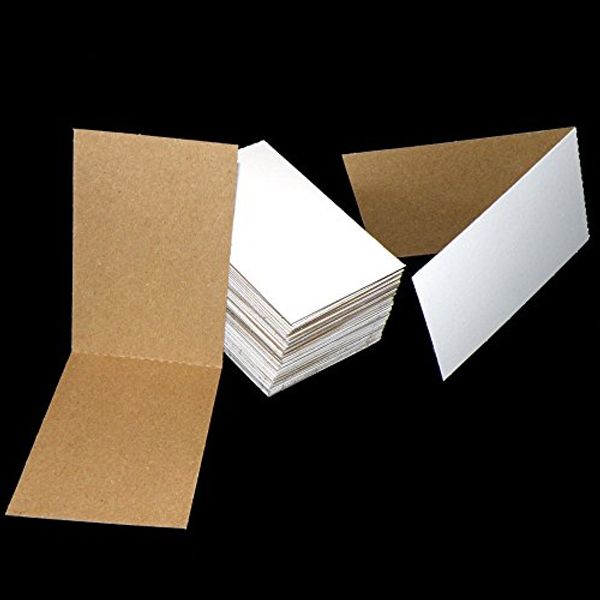 120 Cardboard Sleeves Folded Flat Vending 3" x 4.5" Sports Card Folders Mail Shipping Stiffeners Insert