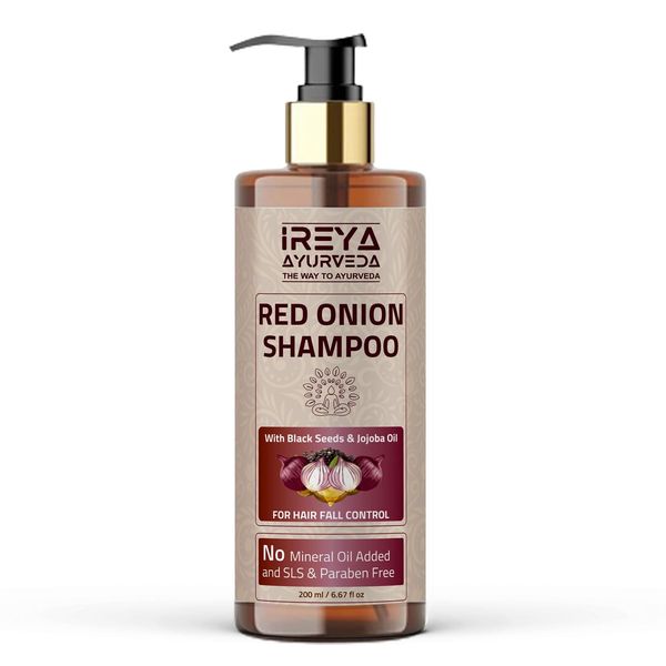 Red Onion Shampoo 200ml (6.76oz) For Hair Growth & Smooth Hair | Red Onion With Black Seed oil, Black Onion Extract & Jojoba Oil. INR₹39500