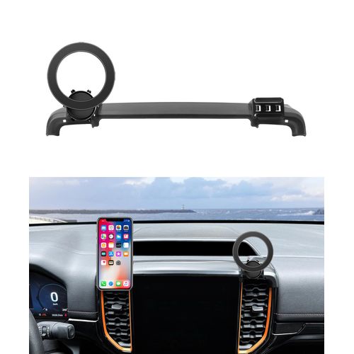 MaserWeller Car Phone Holder for 2023 2024 2025 Ford Ranger Accessories 12.1-Inch Screen Fixed Clip, 360° Rotation Phone Mount Compatible with MagSafe, Cell Phone Holder Does Not Affect Air Vent