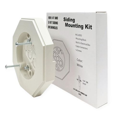 iMBAPrice IMBA-8131-2 Vinyl Siding Lamp Mounting Kit for 1/4-inch or 5/16-inch Outdoor Vertical Siding Lap with Built-in Electrical Box, 2-Pack