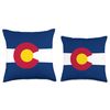 Colorado State flag Throw Pillow