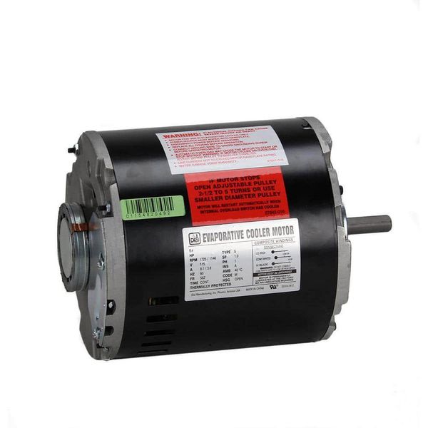 DIAL Evaporative Cooler Motor 2-Speeds 1/2-HP Reliable Corrosion-Resistant Steel