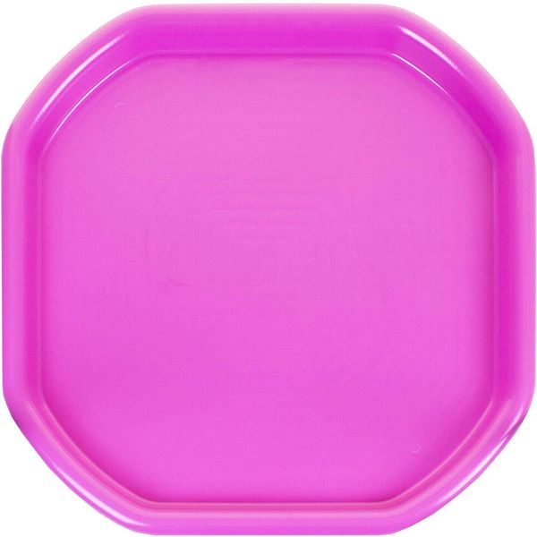 1x Childrens Kids Colour Small Mixing Tray Plastic Tuff Spot Messy Play Tray Builder Equipment Sand Pool Pit Water Game Garden Beach For Home Cement Mortar Mixing 70cm x 70 cm Made in UK (Pink)