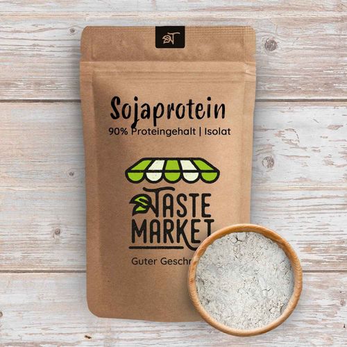 100 g Soy Protein Isolate, Soy Protein Powder, 90% Protein Content, Vegan, Protein Powder, Taste Market