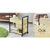 Desk Wagon, Desk Storage, Compact Wagon, with Wheels, Drawer Storage, Side Table, Night Table, Simple, Stylish, Oak