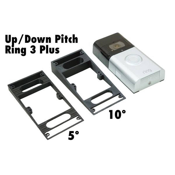 Up/Down Angle Mount Bracket Holder Wedge Ring 3 Plus Doorbell 5° / 10° / 15°