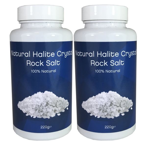 2X Natural Halite Crystal Rock Salt - 220g