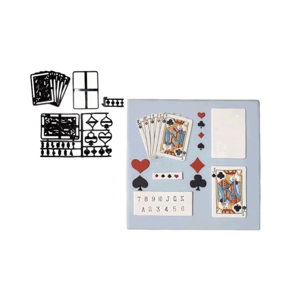 Patchwork Cutters Set of Playing Cards for Sugar Paste Modelling Cake Design