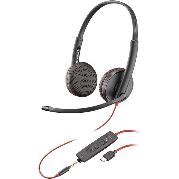 Plantronics Blackwire C3225 USB-C Headset - Retail Packaging