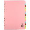 Q-Connect A4 15 Part Subject Divider KF01516 - Multicolor