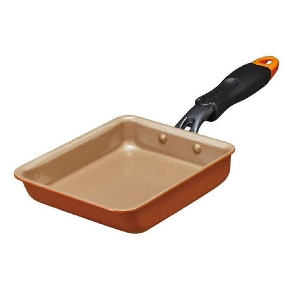 Doshisha Evercook, 5.1 x 7.1 inches (13 x 18 cm), For Gas Stoves, Lightweight, 12.8 oz (340 g), Orange