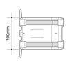 OSMA Black 111mm Gutter Union/Joiner for Stormline Ogee Gutter System 8T809B