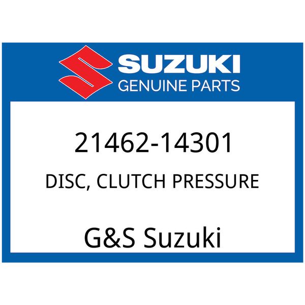 Suzuki OEM Part 21462-14301 PLATE, PRESSURE