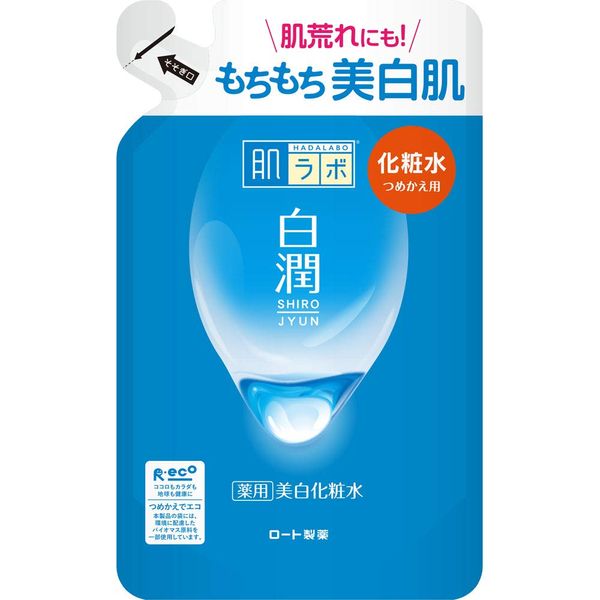 Hada Labo White Jun Medicated Whitening Lotion, Refill, 3 Types of Whitening Ingredients, 6.1 fl oz (170 ml) (x 1)