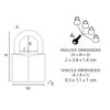 MASTER LOCK - 9120EURQCOLNOP, black, Luggage lock