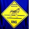 Alaskan Malamute Xing Dog Sign