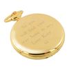 Personalised with Engraved Message on the Front Gold With White Pocket Compass