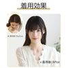 HIYE Bangs, Whorl, Hairpiece, Partial Wig, Bangs, Women's, Point Wig, Thin Hair, Increased Volume, Long, Pre-Cut Bangs, 9.8 inches (25 cm) Dark Brown (Ultra Real Silk Skin)