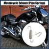 VekAuto 8 Set 55mm 2.17" Exhaust Pipe Spring with U Shape Hooks Silver Tone Auto Accessories
