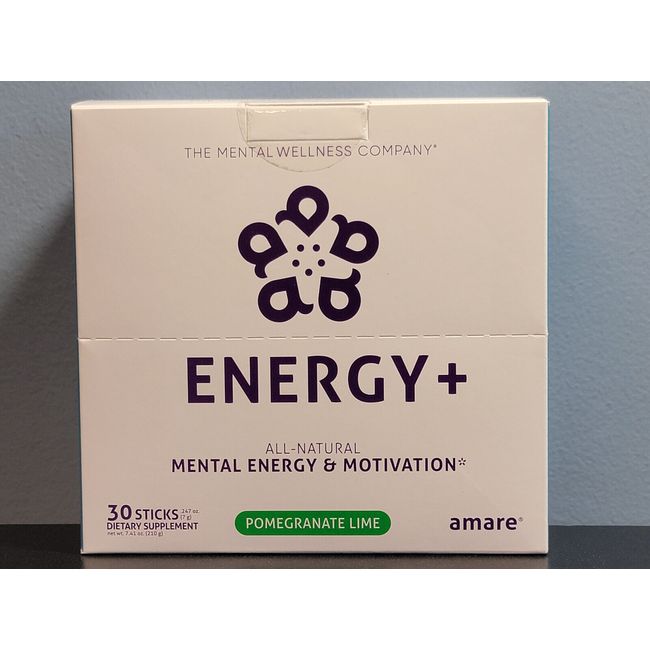 Amare Global Energy+ Pomegranate Lime 30 Sticks - New in Box! Exp 8/2025