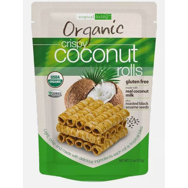 (Buy 2+ Save)_Tropical Fields Organic Crispy Coconut Rolls, 11 Oz