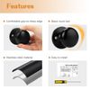 Probrico Half Dummy Door Knobs, 3Pack One Side Dummy Handles Matte Black Finish, Non-Turning Inactive Doorknob