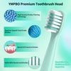 10PCS Toothbrush Replacement Head Compatible with Vekkia Kids Electric Toothbrush + [30PCS Floss Toothpick + 1 Free Universal Holder] Soft and Comfortable for Children's Teeth and Gums (Cyan)
