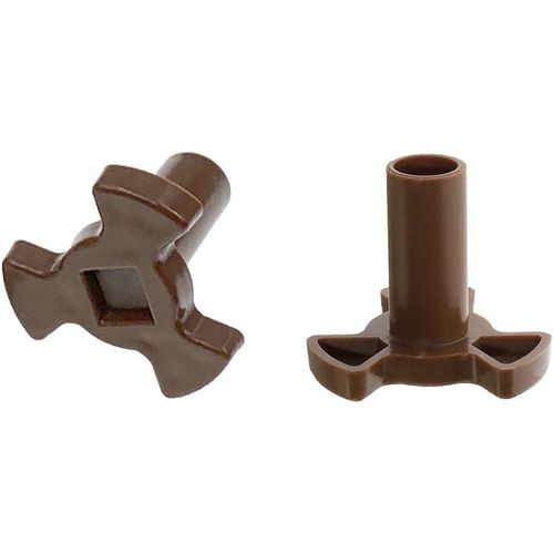 2 Pcs Microwave Turntable Coupler,Microwave Oven Roller Guide Support with"D" Port, Fit Roller Height 0.94"/24mm Microwave Oven Rotary Core Coupling