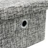 JVL Urban Set of 3 Rectangle Paper Storage Baskets, Medium