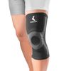 MUELLER Sports Medicine Premium Knit Knee Support with Gel Pad, Knee Pain Relief Support for Men and Women, Ideal for Arthritis, Sprains, Black, Small/Medium