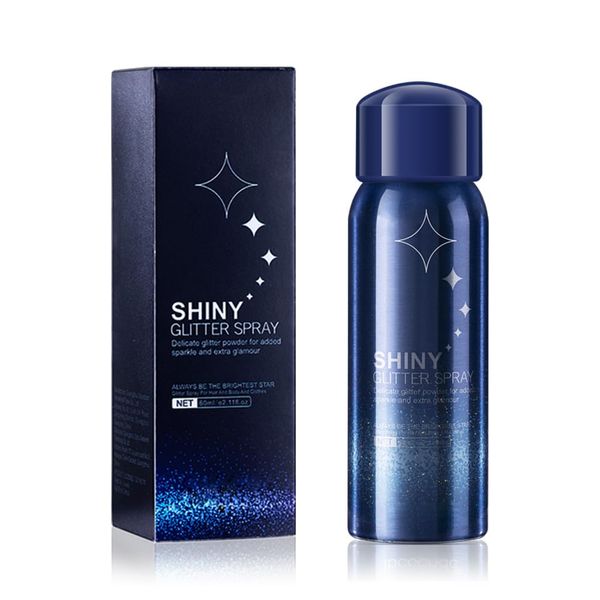 Body Glitter Spray, Perfect Body Glitter for Music Festival Stage Makeup and Festival Rave Shimmer Spray Highlighter Makeup. (1 Pcs /60 ML)