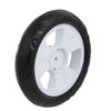 Sourcingmap 4pcs 140mm Dia Plastic Single Wheel Pulley Rolling Roller White 6x22mm